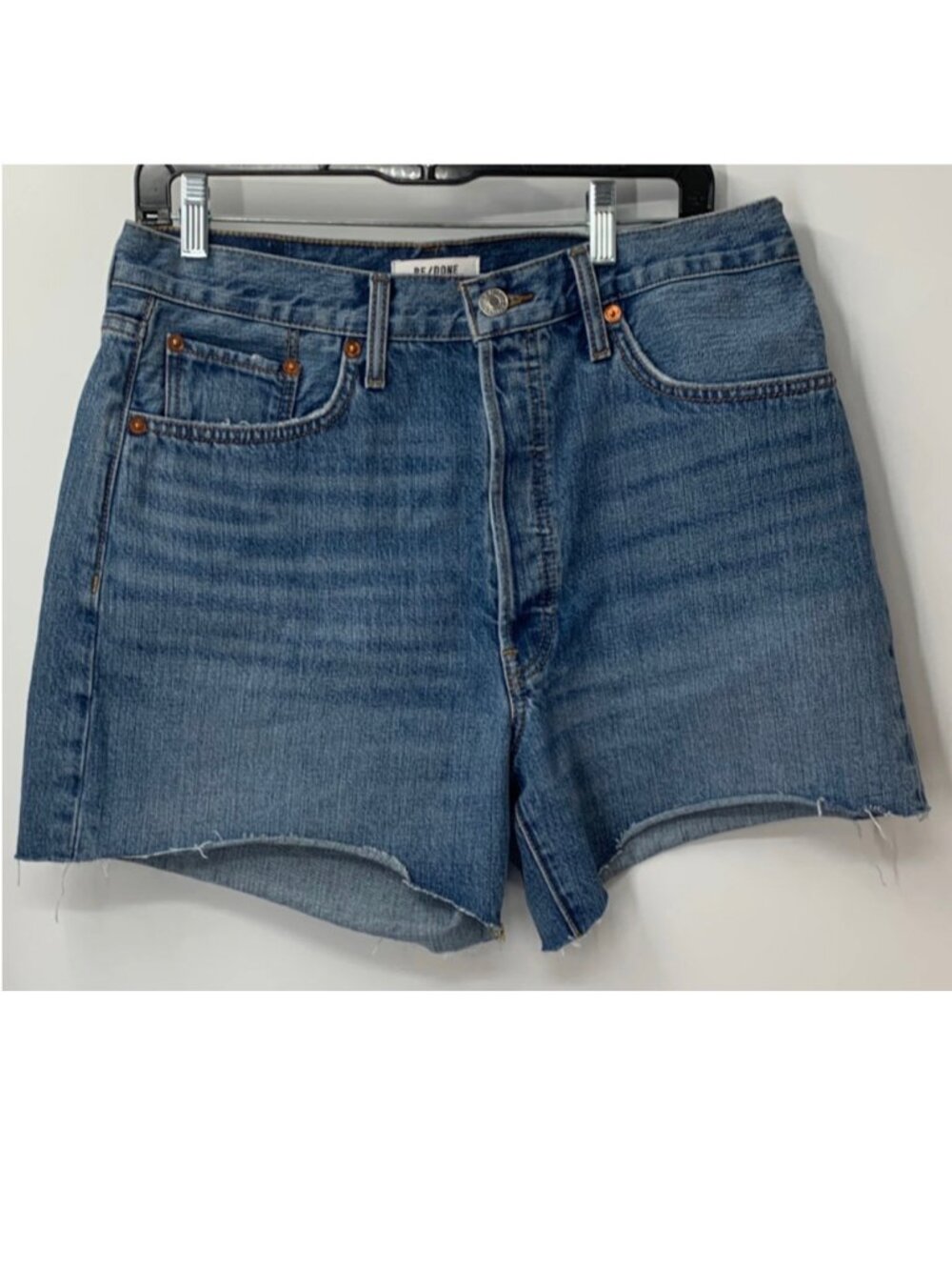 Re/Done blue denim cut off shorts sz 29